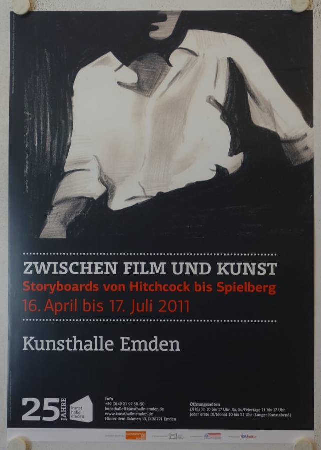 Zwischen Film und Kunst - Storyboards von Hitchcock bis Spielberg original release german exhibition poster